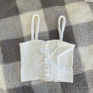 Forever21 Velvet Crop Tee